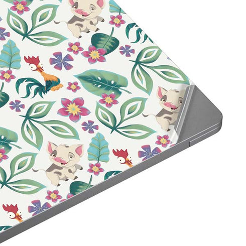 Disney Princess Moana Pua and Heihei Pattern Universal Laptop 13in (10.6 x 7.6in) Skin